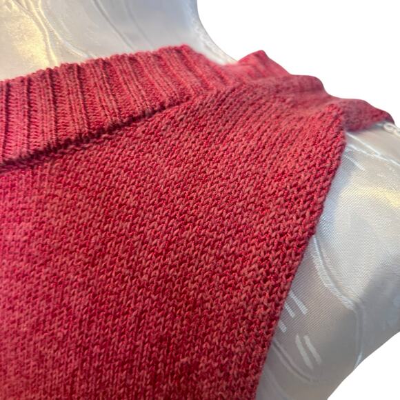 Anthropologie Pink Knit Top Womens Sz XS V Neck Sleeveless Flowy Summer Boho - Picture 14 of 16